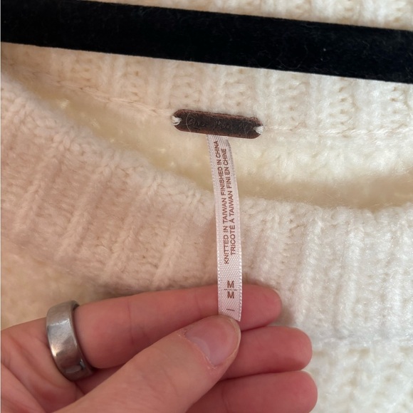 Free People Cream Knit Sweater - Picture 3 of 4
